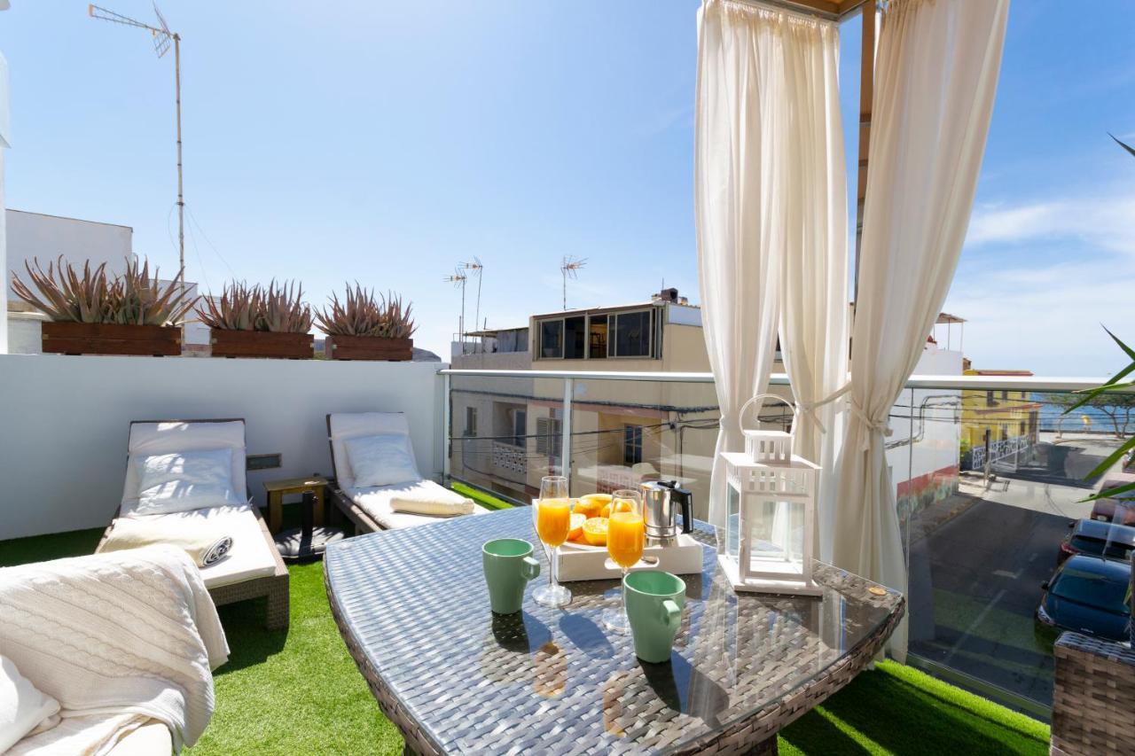 Cozy And Sea Views Private Terrace Apartment La Playa de Arguineguin Exterior photo